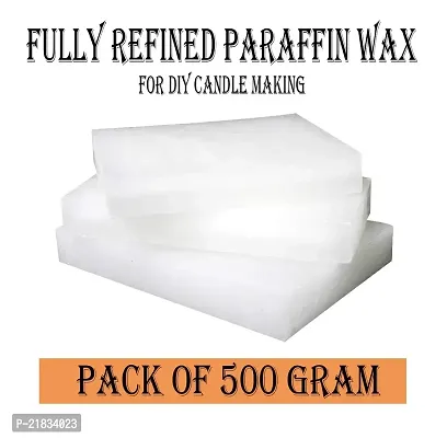 NRL Paraffin Wax Fully Refined Solid for Candle Making - 500gram-thumb0