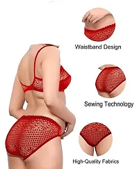 Women Combo for Ladies Bridal Play Night Honeymoon Hot Sexy Non-Padded Fancy Multicolor Pack of 3-thumb3