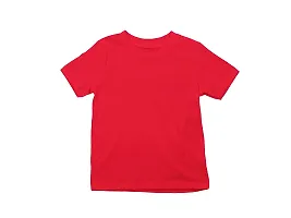 Ninjaa Boys  Girls Printed Pure Cotton Solid Regular Fit T-Shirt (Red_NNJA-KID-TS-11_3-4 Years, Pack of 1)-thumb1