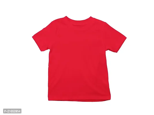 Ninjaa Boys  Girls Printed Pure Cotton Solid Regular Fit T-Shirt (Red_NNJA-KID-TS-15_2-3 Years, Pack of 1)-thumb2