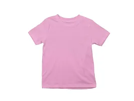 Ninjaa Girls Printed Cotton Blend Regular Fit T-Shirt (Pink_NINJ-02_1-2 Years, Pack of 1)-thumb1