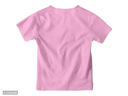 Ninjaa Girls Printed Cotton Blend Regular Fit T-Shirt (Pink_NINJ-02_2-3 Years, Pack of 1)-thumb0