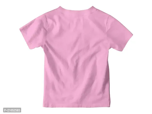 Ninjaa Girls Printed Cotton Blend Regular Fit T-Shirt (Pink_NINJ-02_4-5 Years, Pack of 1)-thumb0