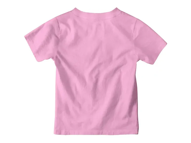 Ninjaa Girls Blend Regular Fit T-Shirt (Pink_NINJ-02_5-6 Years, Pack of 1)