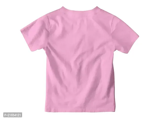 Ninjaa Girls Printed Cotton Blend Regular Fit T-Shirt (Pink_NINJ-02_1-2 Years, Pack of 1)-thumb0