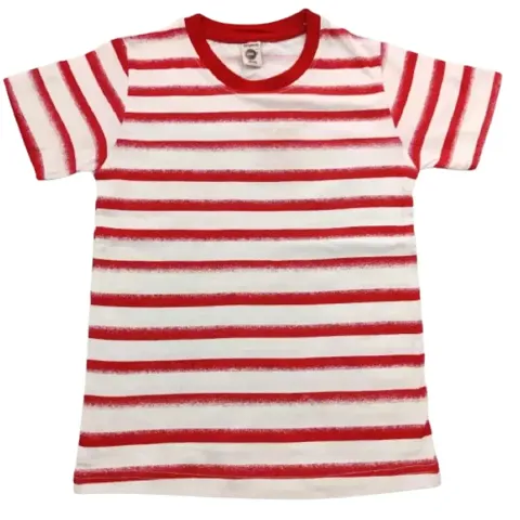 Ninjaa Kid's Blend Regular Fit T-Shirt for Boys (White Red, 2-3 Years)