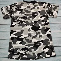 Ninjaa Kid's Cotton Blend Printed Regular Fit T-Shirt for Boys (Grey, 3-4 Years)-thumb2