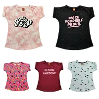 Best Selling 5 pc Combo Girls T shirt-thumb1