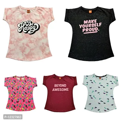 Best Selling 5 pc Combo Girls T shirt-thumb2