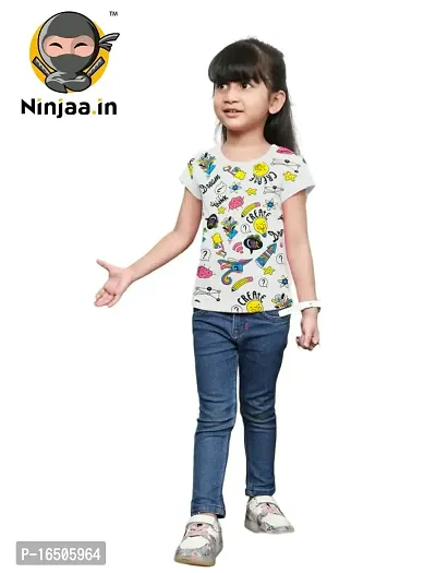 Girls T - Shirt I Best Selling Top I Girls Top I Fancy Top For Girls I Printed Top For Kids-thumb3