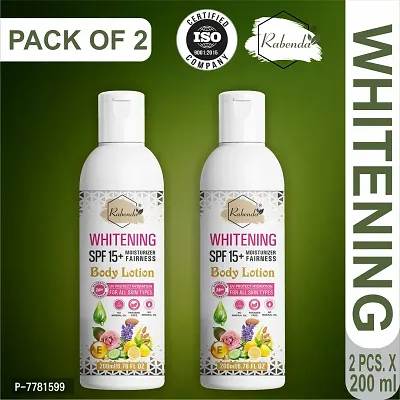 Rabenda Whitening Body Lotion on Skin Lighten And Brightening Cream- Pack Of 2, 200 ml each-thumb0