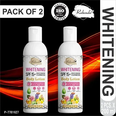 Rabenda Whitening Body Lotion on Skin Lighten And Brightening Cream- Pack Of 2, 200 ml each