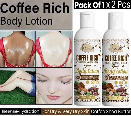 Rabenda Coffee Rich Hydration Moisturizer Body Lotion With Coffee And Shea Butter- Pack Of 2, 100 ml each-thumb0