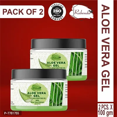 Rabenda Natural Aloe Vera Gel Moisturizer Gel Cream Acne Blackheads Treatment nbsp;nbsp;- Pack Of 2, 100 g each