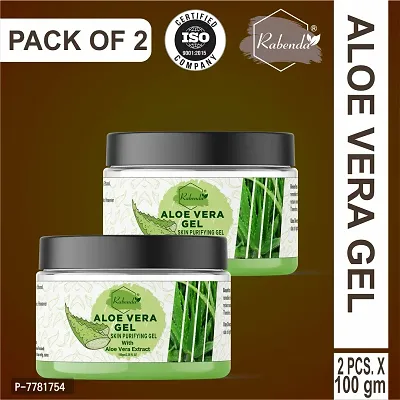 Rabenda Natural Aloe Vera Gel Moisturizer Gel Cream Acne Blackheads Treatment nbsp;nbsp;- Pack Of 2, 100 g each