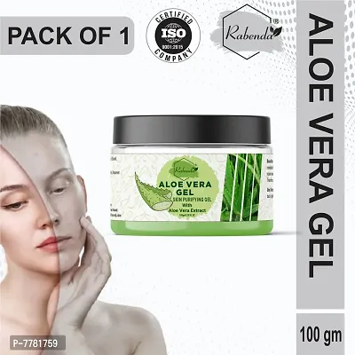 Rabenda Natural Aloe Vera Gel Moisturizer Gel Cream Acne Blackheads Treatment - 100 g