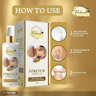 Rabenda Present Repair Stretch Marks Removal - Natural Heal Pregnancy Breast, Hip, Legs, Mark Oil - 100 ml-thumb4