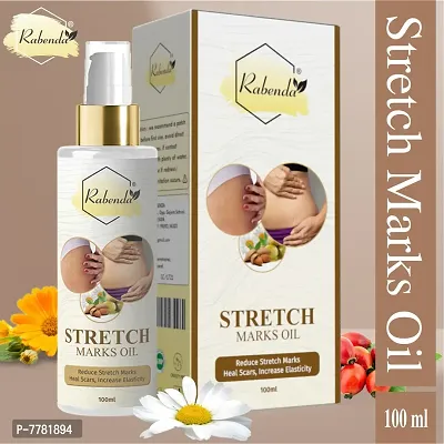 Rabenda Present Repair Stretch Marks Removal - Natural Heal Pregnancy Breast, Hip, Legs, Mark Oil - 100 ml