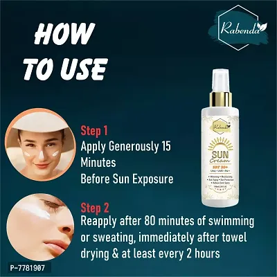 Rabenda Sunscreen Cream Whitening,Moisturising,Anti Aging, Reduce Dark Spote Protection From UVA Sun Protection And De Tan -Pack Of 2, 100 ml each-thumb4