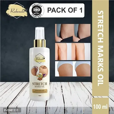 Stretch Care Oil to Minimize Stretch Marks  Even Out Skin Tone - Blend of 6 Oils with Rosehip Calendula  Sea Buckthorn Oils - No Parabens, Silicones, Mineral Oil  Color - 100mL