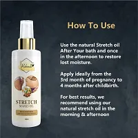 Stretch Care Oil to Minimize Stretch Marks  Even Out Skin Tone - Blend of 6 Oils with Rosehip Calendula  Sea Buckthorn Oils - No Parabens, Silicones, Mineral Oil  Color - 100mL (pack of 2)-thumb4