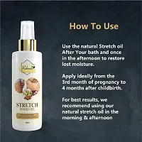 Stretch Care Oil to Minimize Stretch Marks  Even Out Skin Tone - Blend of 6 Oils with Rosehip Calendula  Sea Buckthorn Oils - No Parabens, Silicones, Mineral Oil  Color - 100mL (pack of 3)-thumb4