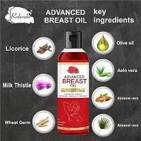 RABENDA Release Breast Destressing Oil for Women- ALMOND OIL,OLIVE OIL and WHEAT GERM OIL - Relieves Stress Caused by Wired Bra and Breast toner massage oil 100% natural which helps in growth/firming/in-thumb1
