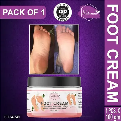 Rabenda Foot Care Cream For Rough, Dry and Cracked Heel | Feet Cream For Heel Repair |Healing and softening cream  (100 gm.) Pack of 1-thumb0