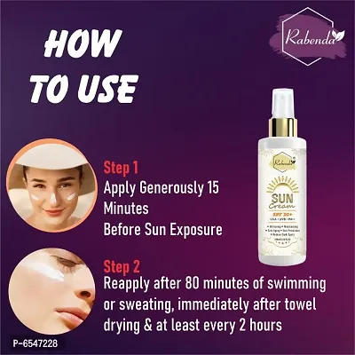 Rabenda  Sunscreen Cream SPF 30+, Whitening,Moisturising,Anti Aging,Reduce Dark Spote Proteti Pack Of 1-thumb4