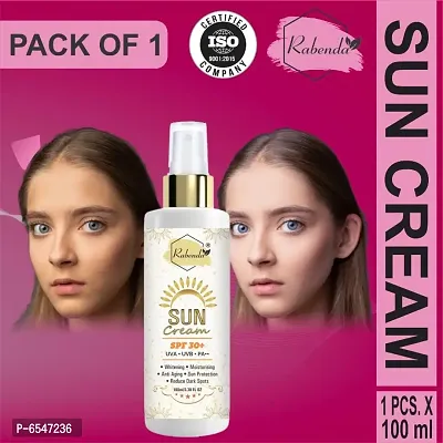 Rabenda  Sunscreen Cream SPF 30+, Whitening,Moisturising,Anti Aging,Reduce Dark Spote Proteti Pack Of 1-thumb0