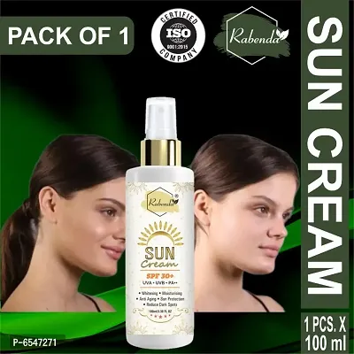 Rabenda  Sunscreen Cream SPF 30+, Whitening,Moisturising,Anti Aging,Reduce Dark Spote Proteti Pack Of 1