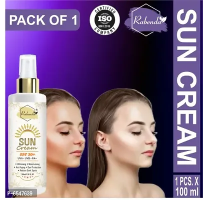 Rabenda  Sunscreen Cream SPF 30+, Whitening,Moisturising,Anti Aging,Reduce Dark Spote Proteti Pack Of 1