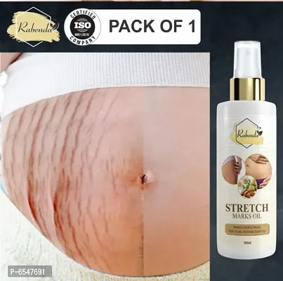 Rabenda present Repair Stretch Marks Removal - Natural Heal Pregnancy Breast, Hip, Legs, Mark oil 100 ml pack of 1-thumb0