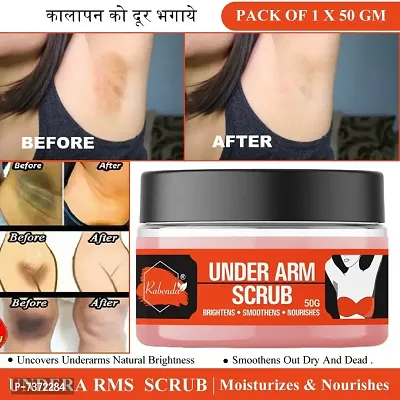 Rabenda Under Arm Scrub Gently Exfoliates The Sensitive Skin of Under Arms, Blend of Coc Pack Of