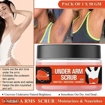 Rabenda Under Arm Scrub Gently Exfoliates The Sensitive Skin of Under Arms, Blend of Coc Pack Of