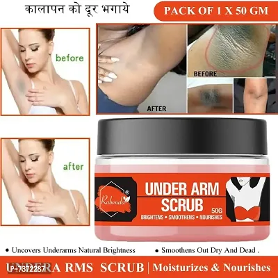 Rabenda Under Arm Scrub Gently Exfoliates The Sensitive Skin of Under Arms, Blend of Coc Pack Of