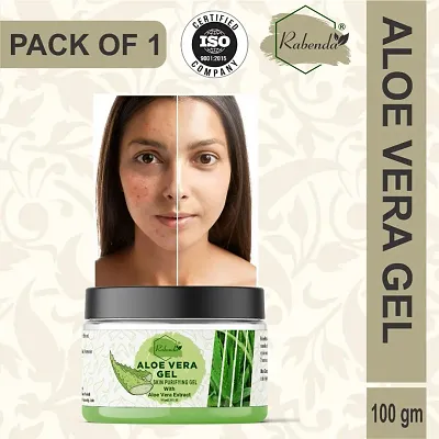 Rabenda Natural Aloe Vera Gel 92% Moisturizer Gel Cream, Sleep Mask Skin Care&nbsp;&nbsp;(100 g) pack of 1