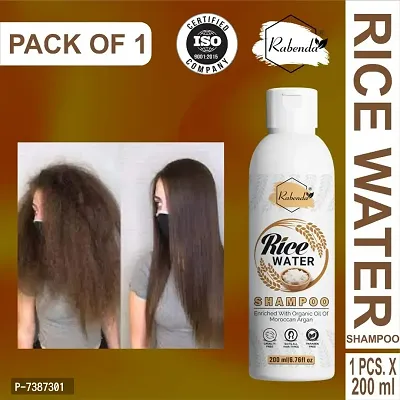 RabendaRice Water Hair Shampoo Helps for Hair Grow L Pack O