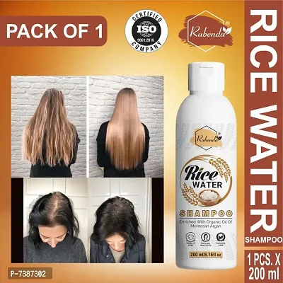 RabendaRice Water Hair Shampoo Helps for Hair Grow L Pack O