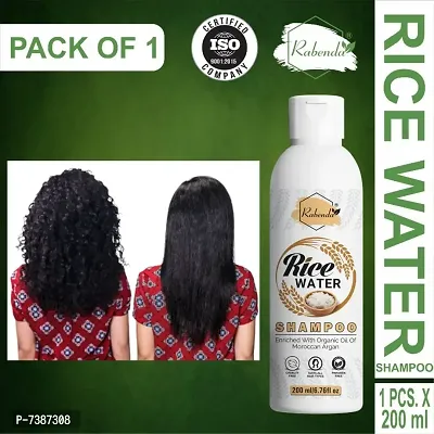 RabendaRice Water Hair Shampoo Helps for Hair Grow L Pack O