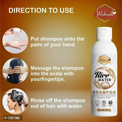 RabendaRice Water Hair Shampoo Helps for Hair Grow L Pack O-thumb3