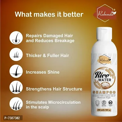 RabendaRice Water Hair Shampoo Helps for Hair Grow L Pack O-thumb4