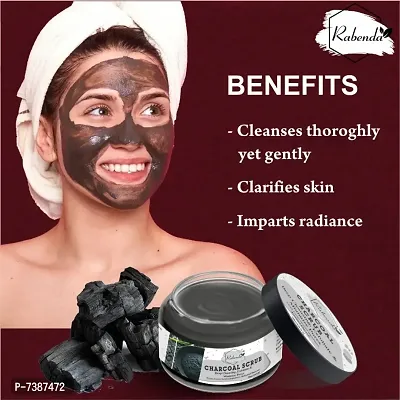 Rabenda NATURALS Bamboo Charcoal Face  Body Scrub With Activated Charcoal, Peppermint  Thyme For Helps in Deep Exfoliati Scrub pack of 1-thumb4