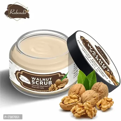 Rabenda Walnut Natural Tan Removal Scrub For Smooth And Brightener Skin Scrub&nbsp;&nbsp;(100 g) pack of 1-thumb4