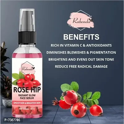 Rabenda Rosehip Face Serum for Glowing Skin, with Rosehip  Gotu Kola for Glowing Skin - 50 ml | pack-1-thumb3