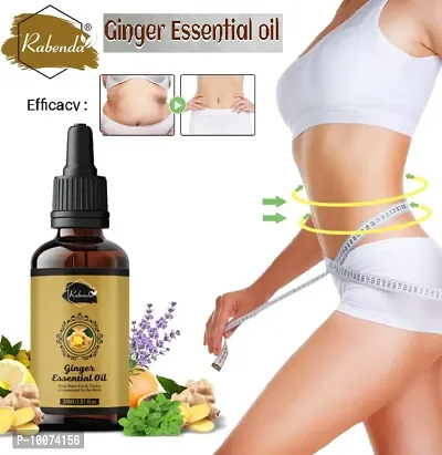 Rabenda Ginger Massage Oil, Tummy Ginger Oil, for Belly Drainage oil for Belly,Fat Reduction for Weight Loss - Pack of 1 of 30 ML