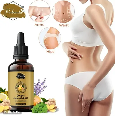 Rabenda Ginger Massage Oil, Tummy Ginger Oil, for Belly Drainage oil for Belly,Fat Reduction for Weight Loss - Pack of 1 of 30 ML