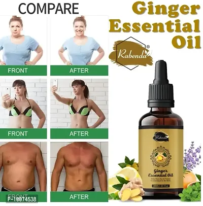 Rabenda Belly Drainage Ginger Oil,Tummy Ginger Oil, Ginger Oil Lymphatic Drainage ginger oil Fat Burning Oil  Slimming For Stomach, Hips, Thighs, Body- 30ml weight loss and firmer skin | pack of -1-thumb0