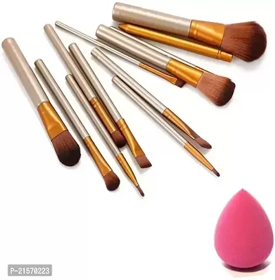 makeup brushes kit with sponge puff-thumb0