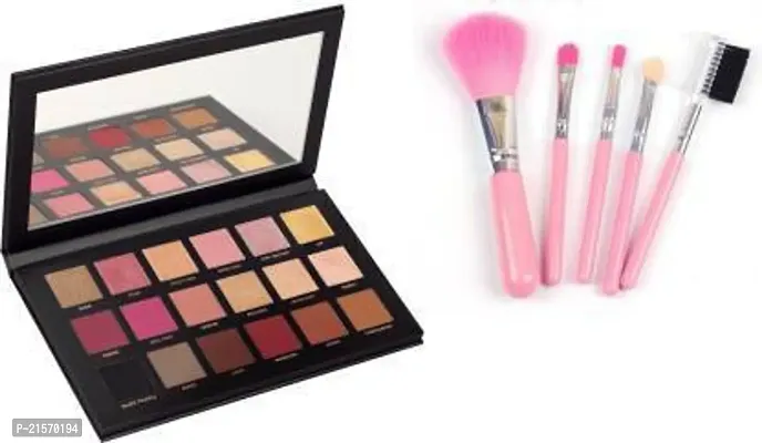 BEAUTY Eyeshadow Palette with Brush Set Combo